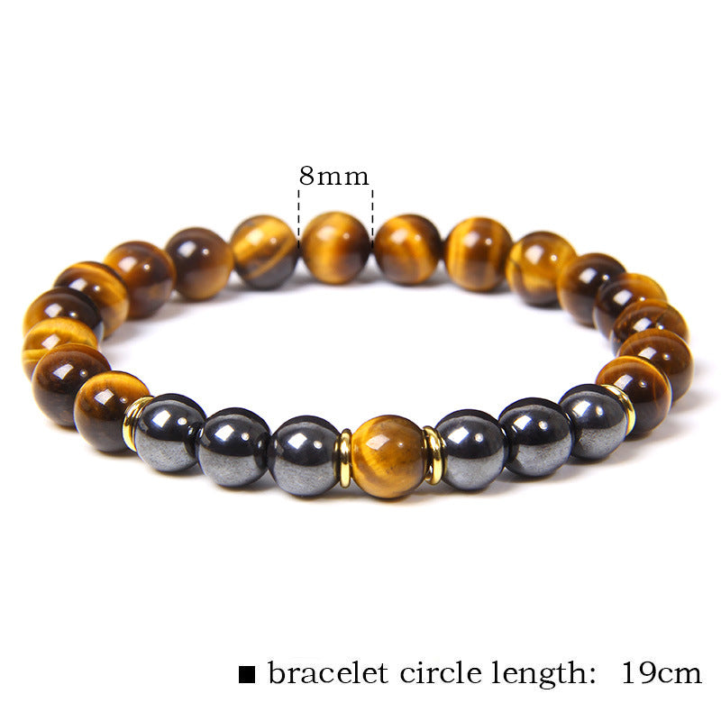 Tiger Eye Stone Bracelet Natural Stone Bracelet - More bang for your bucks