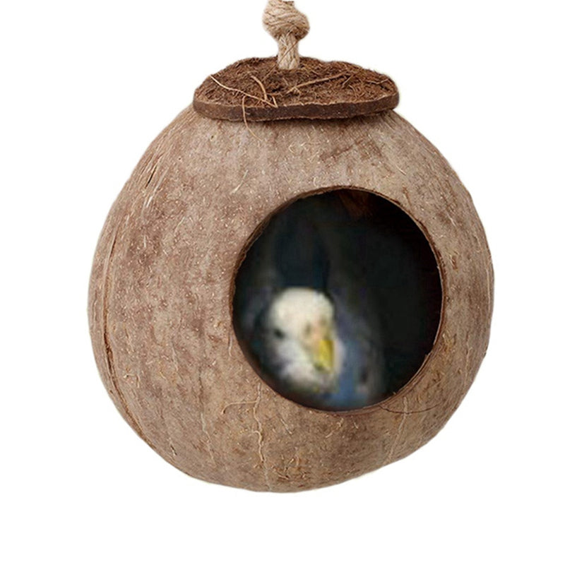 Natural coconut shell bird nest - More bang for your bucks