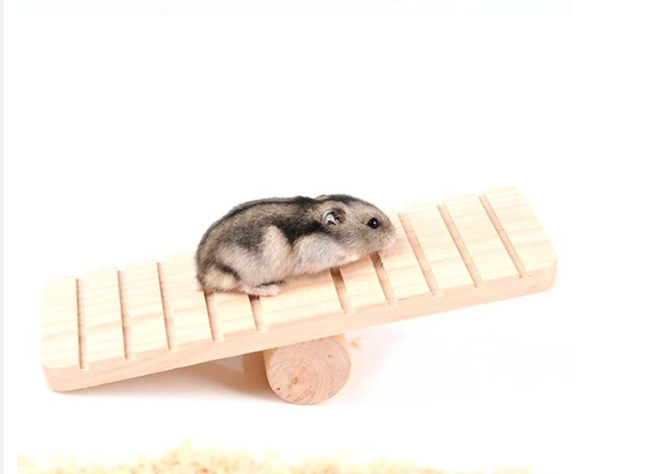 Hamster wooden seesaw - More bang for your bucks