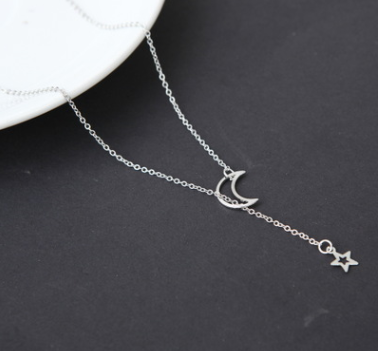 Simple Moon Star Necklace Clavicle Chain Short Necklace - More bang for your bucks