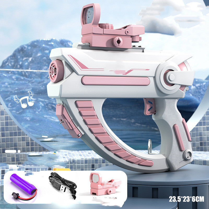 Space Water Gun Electric Automatic Water Absorption Water Fights Toy Outdoor Beach Swimming Pool Bath Toys For Children Kid Gift - More bang for your bucks