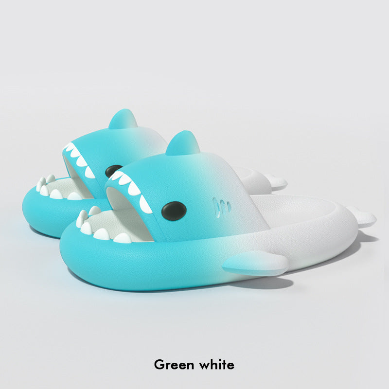 Gradient Shark Slippers Men's Home Bathroom Non-slip - More bang for your bucks