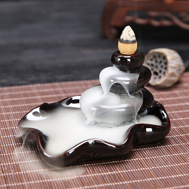 Backflow Bergamot Incense Burner Lotus Incense Burner