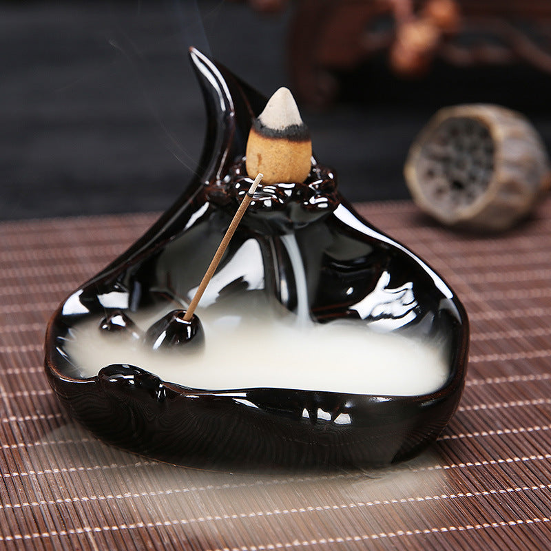 Backflow Bergamot Incense Burner Lotus Incense Burner