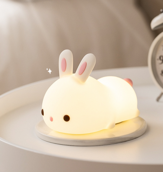 New Year'S Gift Rabbit Silicone Lamp Pat Feeding Creative Night Light Children'S Toys