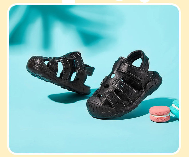 Girls Baby Soft Sole Boys Sandals Baotou Beach Shoes - More bang for your bucks