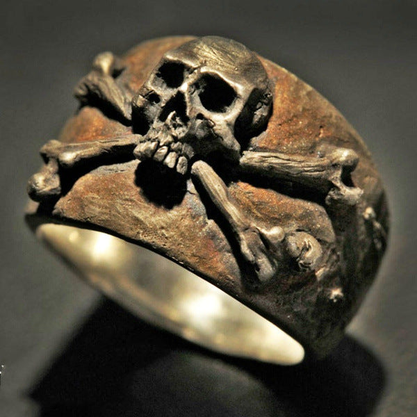 Nostalgic Skull Personality Boys Ring