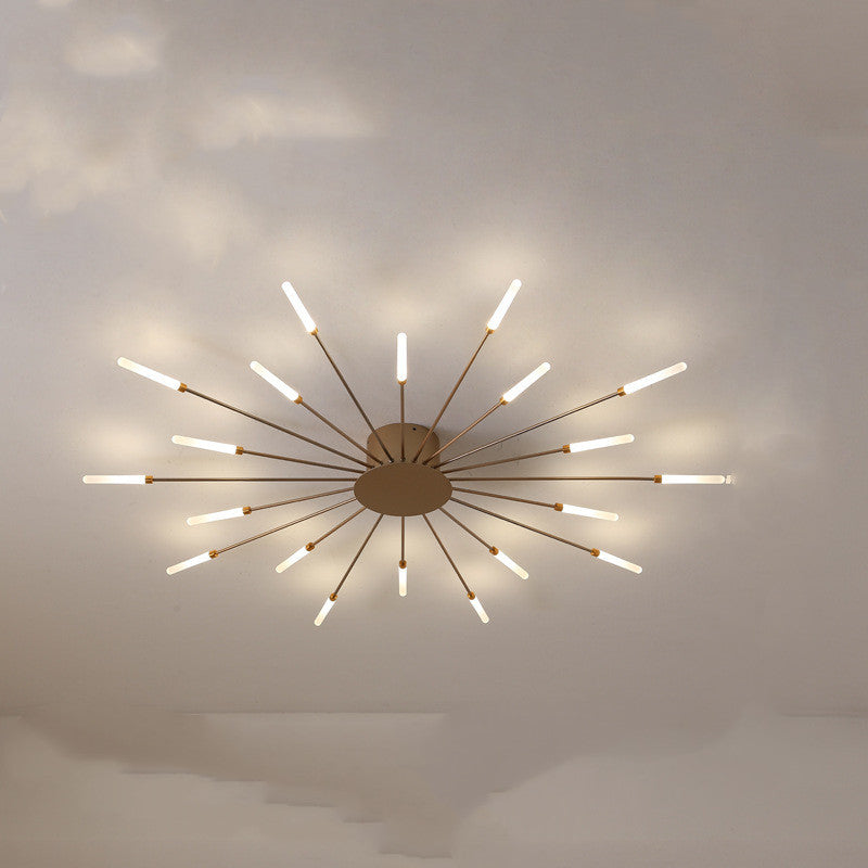 Nordic Minimalist Modern Atmosphere Living Room Fireworks Led Ceiling Light