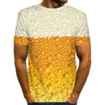 Beer Cola Bubble Print T-Shirt