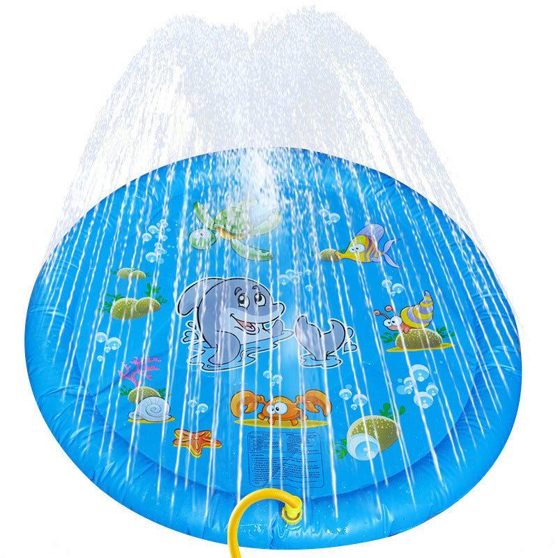 Non-Slip Splash Pad For Kids And Pet Dog Pool Summer Outdoor Water Toys Fun Backyard Fountain Play Mat - More bang for your bucks