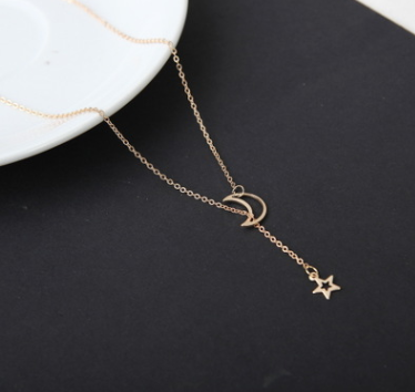 Simple Moon Star Necklace Clavicle Chain Short Necklace - More bang for your bucks