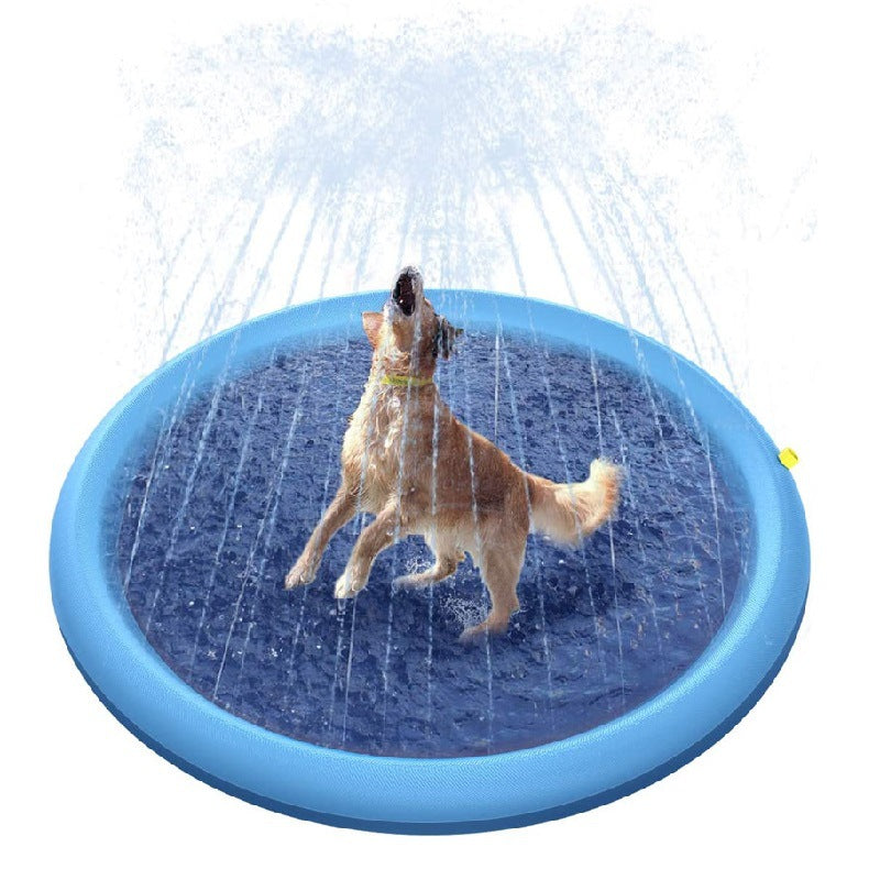 Non-Slip Splash Pad For Kids And Pet Dog Pool Summer Outdoor Water Toys Fun Backyard Fountain Play Mat - More bang for your bucks