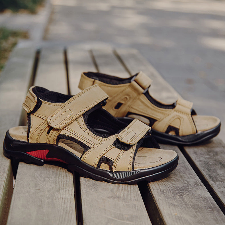 Outdoor Sandals Beach Leather Roman Sandals - More bang for your bucks