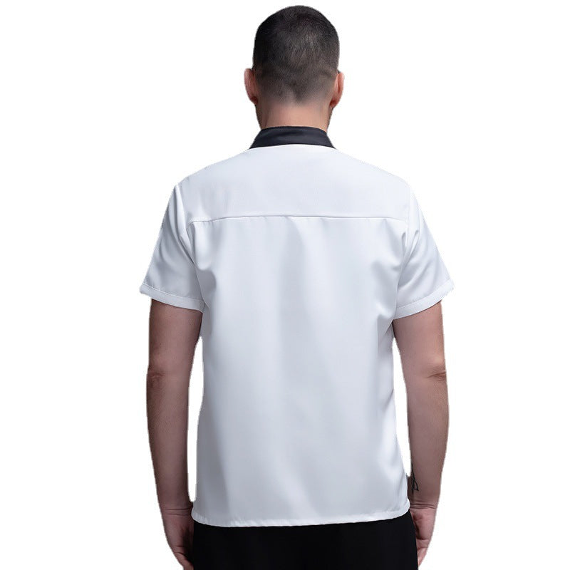 Catering Restaurant Hotel Work Clothes Male Short-sleeved Thin Section Summer