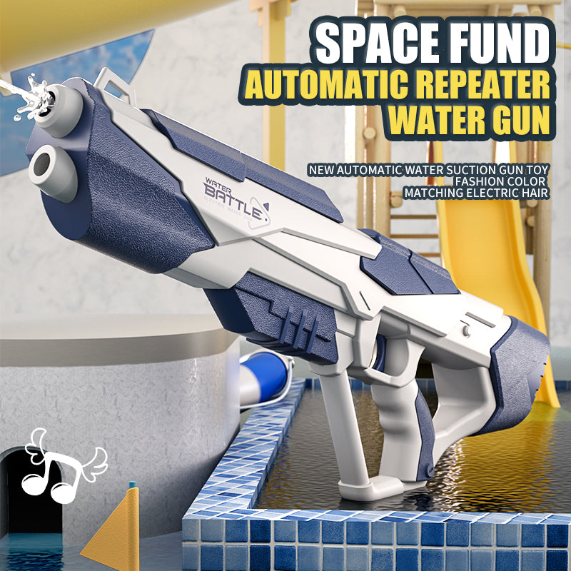 Space Water Gun Electric Automatic Water Absorption Water Fights Toy Outdoor Beach Swimming Pool Bath Toys For Children Kid Gift - More bang for your bucks