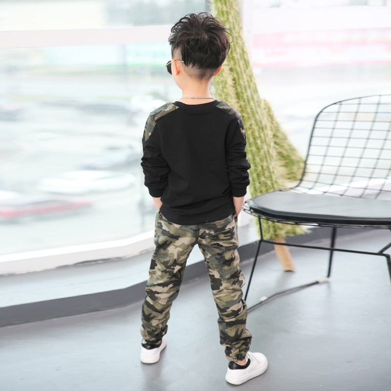 Camouflage long sleeve kids suit - More bang for your bucks