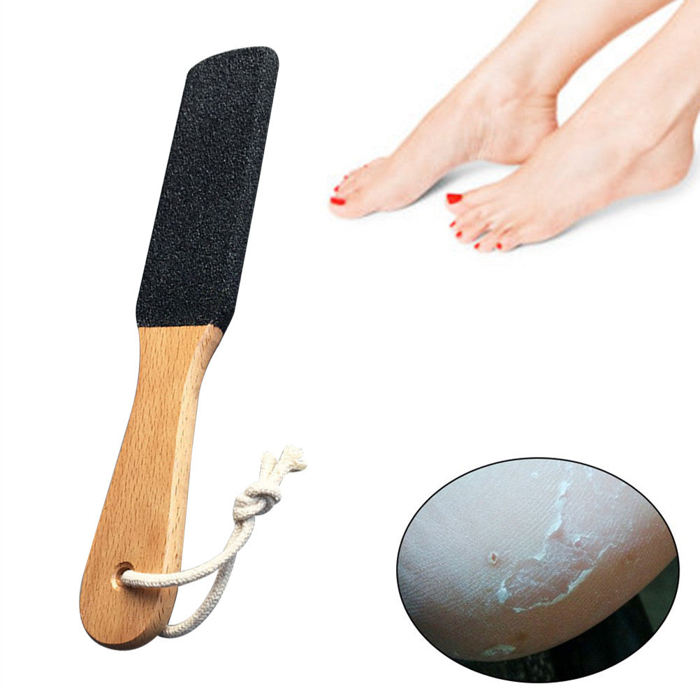 Foot care wooden handle foot rubbing artifact - More bang for your bucks