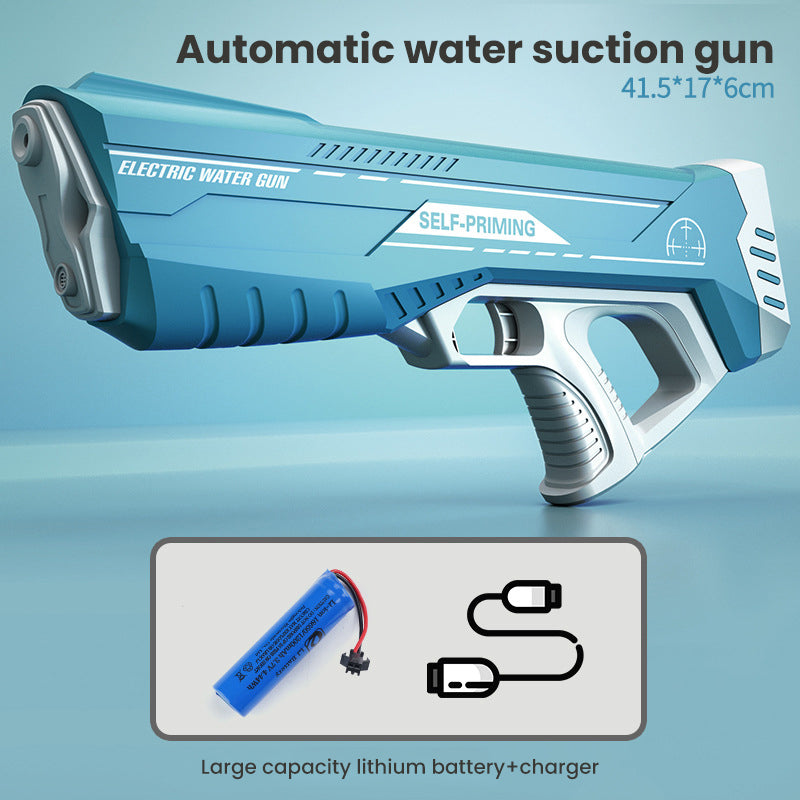 Space Water Gun Electric Automatic Water Absorption Water Fights Toy Outdoor Beach Swimming Pool Bath Toys For Children Kid Gift - More bang for your bucks