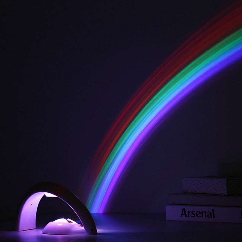 Novelty LED Romantic Sky Rainbow Colorful Projection Night Light