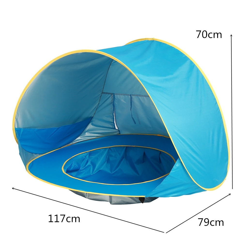 Baby Beach Tent Kids Outdoor Camping Easy Fold Up Waterproof  Up Sun Awning Tent UV-protecting - More bang for your bucks