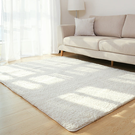 Living Room Rug Area Solid Carpet Fluffy Soft Home Decor White Plush Carpet Bedroom Carpet Kitchen Floor Mats White Rug Tapete - More bang for your bucks