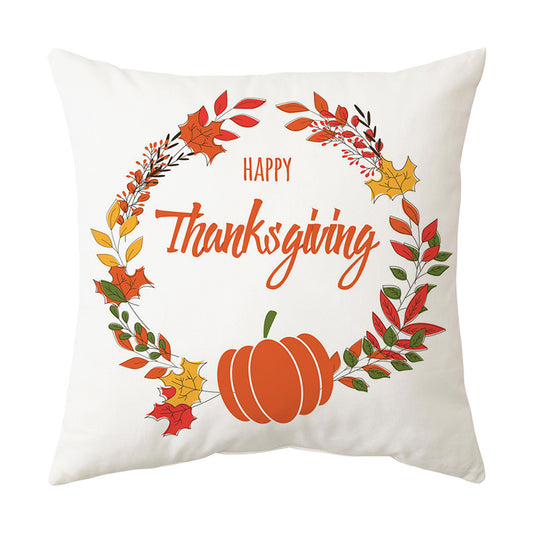 Thanksgiving  English Alphabet Sofa Cushion Pillowcase