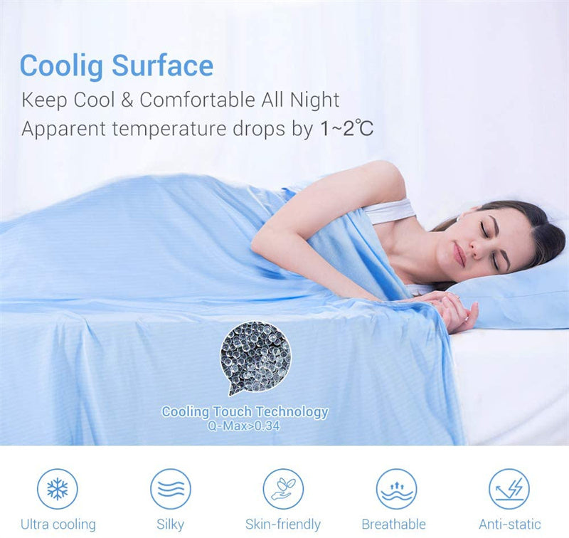 Cooling Blanket Cooling Fiber Absorb Heat Washable Cover Over Blankets Summer - More bang for your bucks