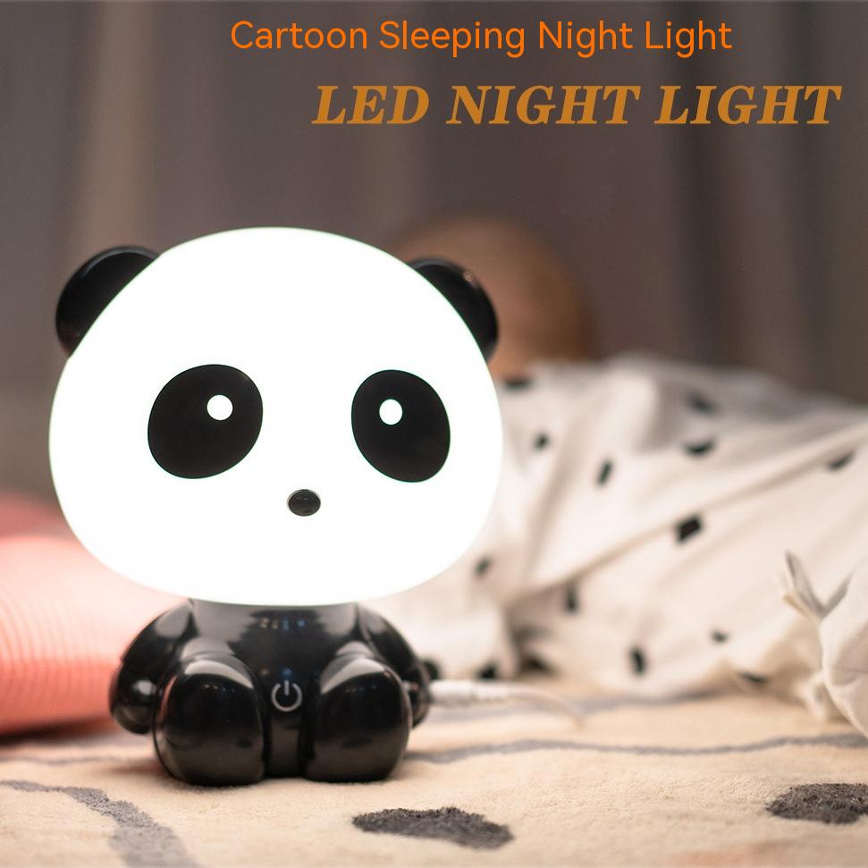 Cute Panda Touch Dimming Night Light Bedroom Bedside Light