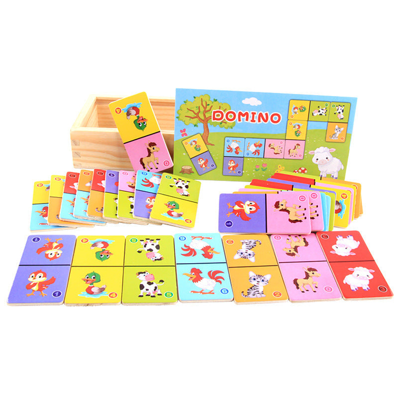 Wooden Solitaire Animal Domino Kids - More bang for your bucks