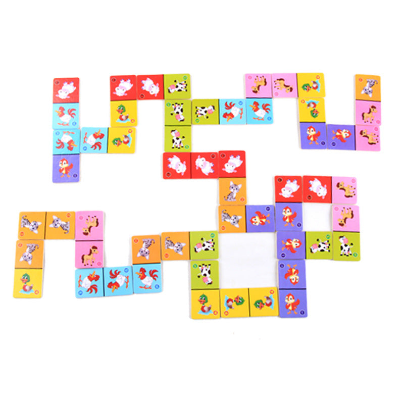 Wooden Solitaire Animal Domino Kids - More bang for your bucks