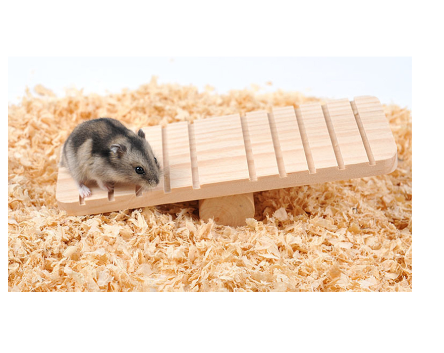 Hamster wooden seesaw - More bang for your bucks