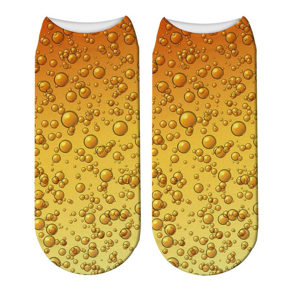 Beer Beer Print Socks, Women's Boat Socks, Adult Socks