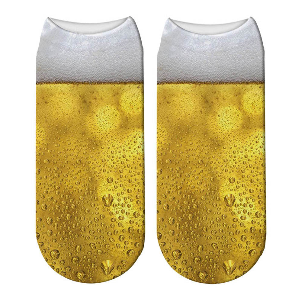 Beer Beer Print Socks, Women's Boat Socks, Adult Socks