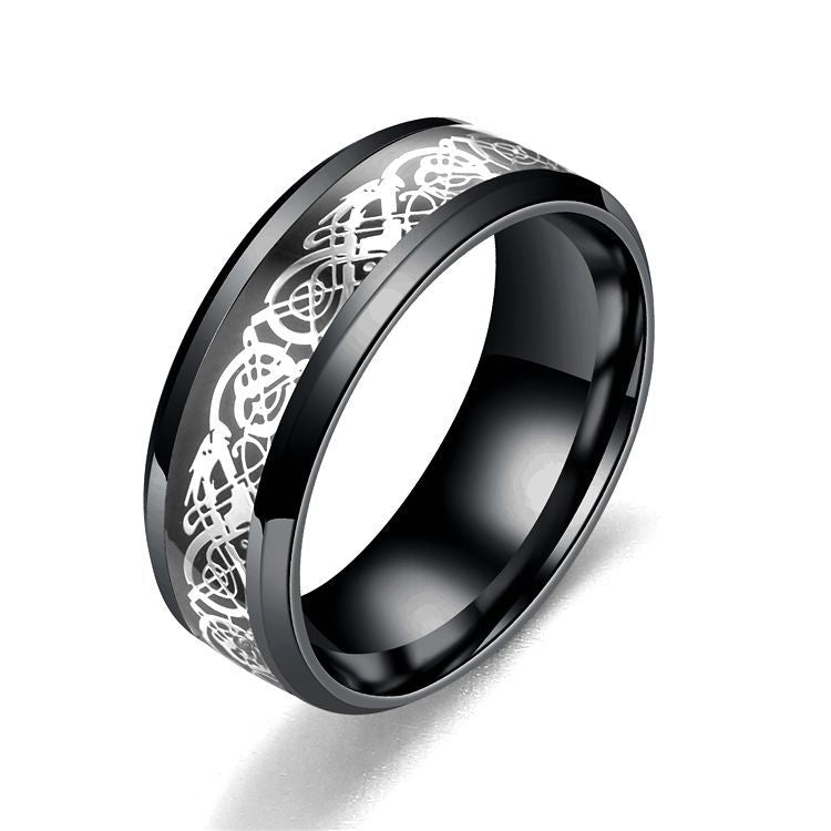 Stainless steel dragon pattern ring - More bang for your bucks