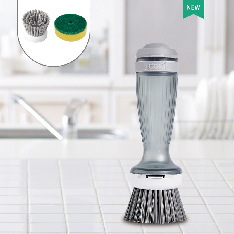 Pot Brush Dish Brush Dish Scrub Brush With Soap Dispenser For Dishes Kitchen Sink Pot Pan Scrubbing 1 Brush 2 Refills - More bang for your bucks