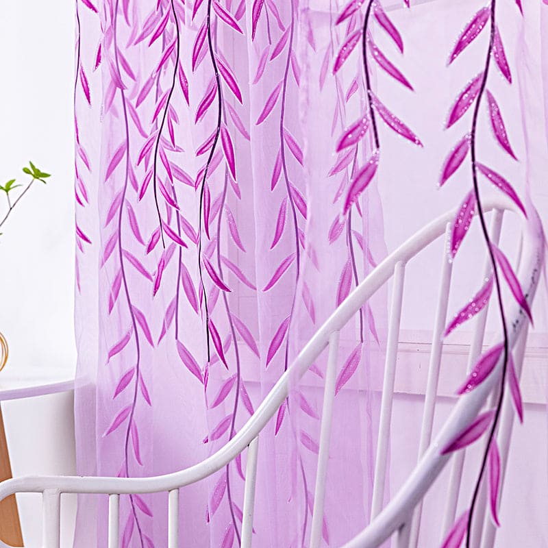 Inverted Willow Wicker Offset Printing Curtains Printing Window Screens Living Room Balcony Window Screens