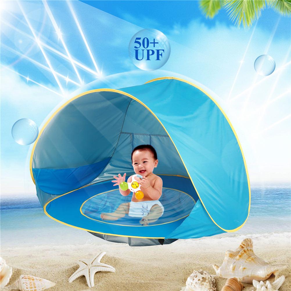 Baby Beach Tent Kids Outdoor Camping Easy Fold Up Waterproof  Up Sun Awning Tent UV-protecting - More bang for your bucks