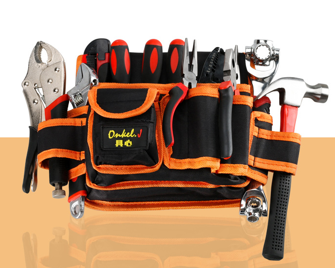 Construction Site Tools Oxford Cloth Woodworking Work Fitter Electrician Kit - More bang for your bucks