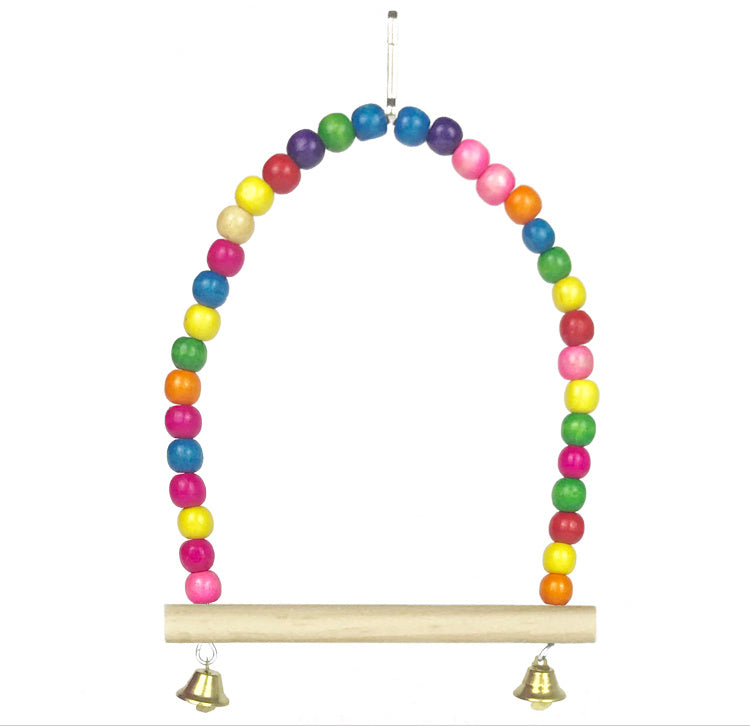 Parrot Toy Bird Supplies Colorful Swing Ladder