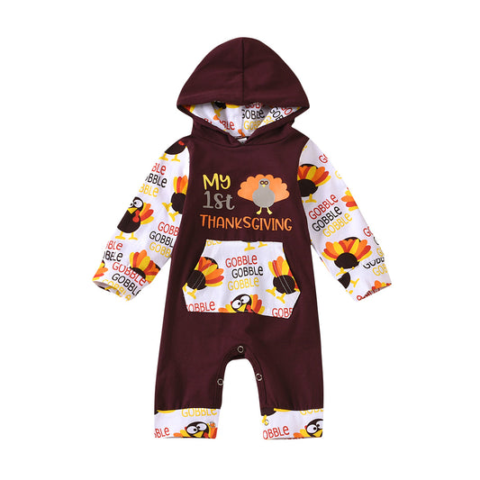 Baby girl Thanksgiving long sleeve Hoodie