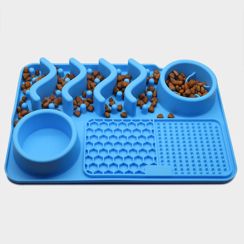 Dog Silicone Licking Pad Pet Licking Mat Silicone Smelling Mat Multifunctional Food Bowl Pets Supplies - More bang for your bucks