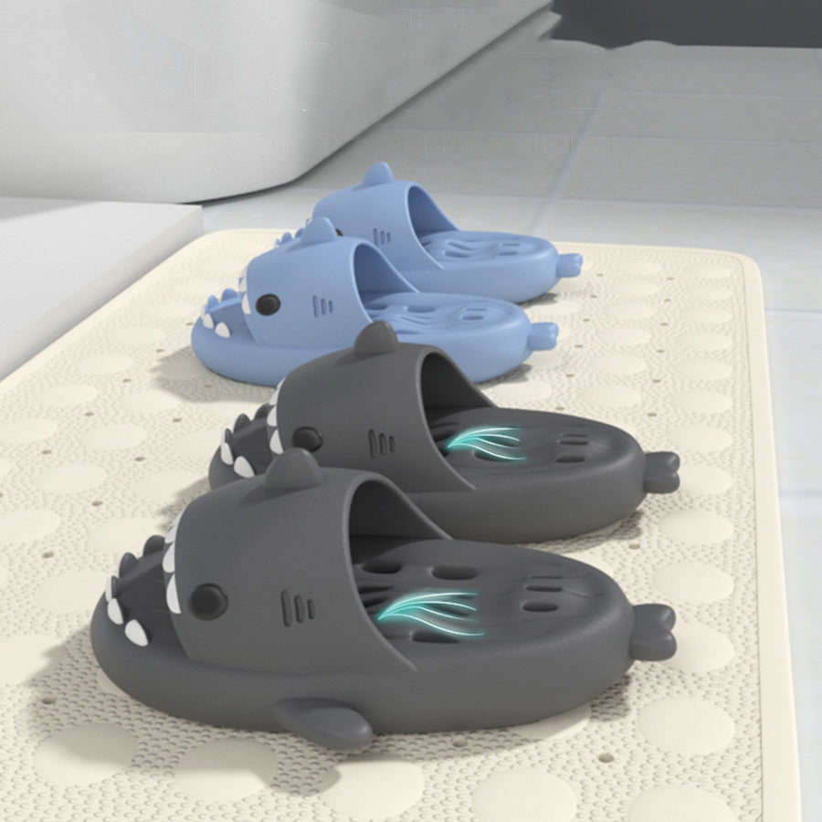 Shark Slippers With Drain Holes Shower Shoes For Women Quick Drying Eva Pool Shark Slides Beach Sandals With Drain Holes - More bang for your bucks