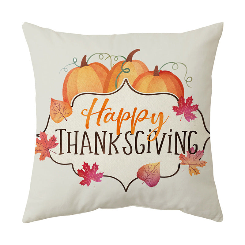 Thanksgiving  English Alphabet Sofa Cushion Pillowcase