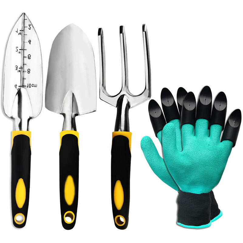 Factory Direct Gardening Tool Set Amazon Set Three-Piece Aluminum Alloy Garden Tools Agricultural Tools - More bang for your bucks