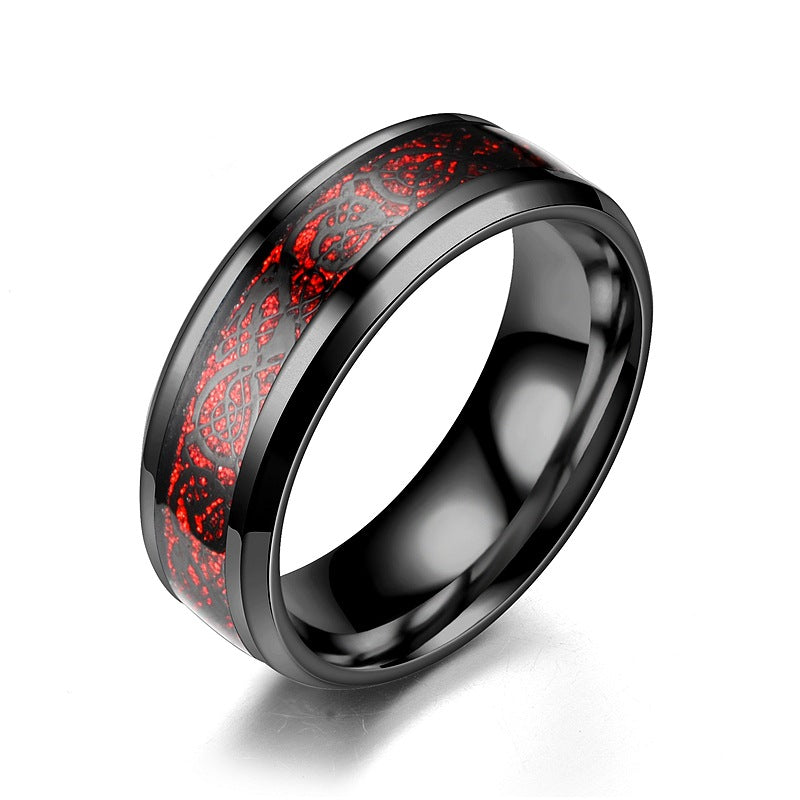 Stainless steel dragon pattern ring - More bang for your bucks