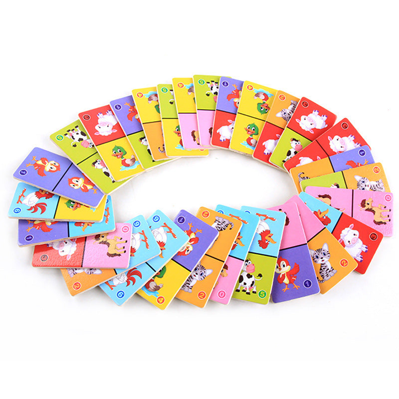 Wooden Solitaire Animal Domino Kids - More bang for your bucks