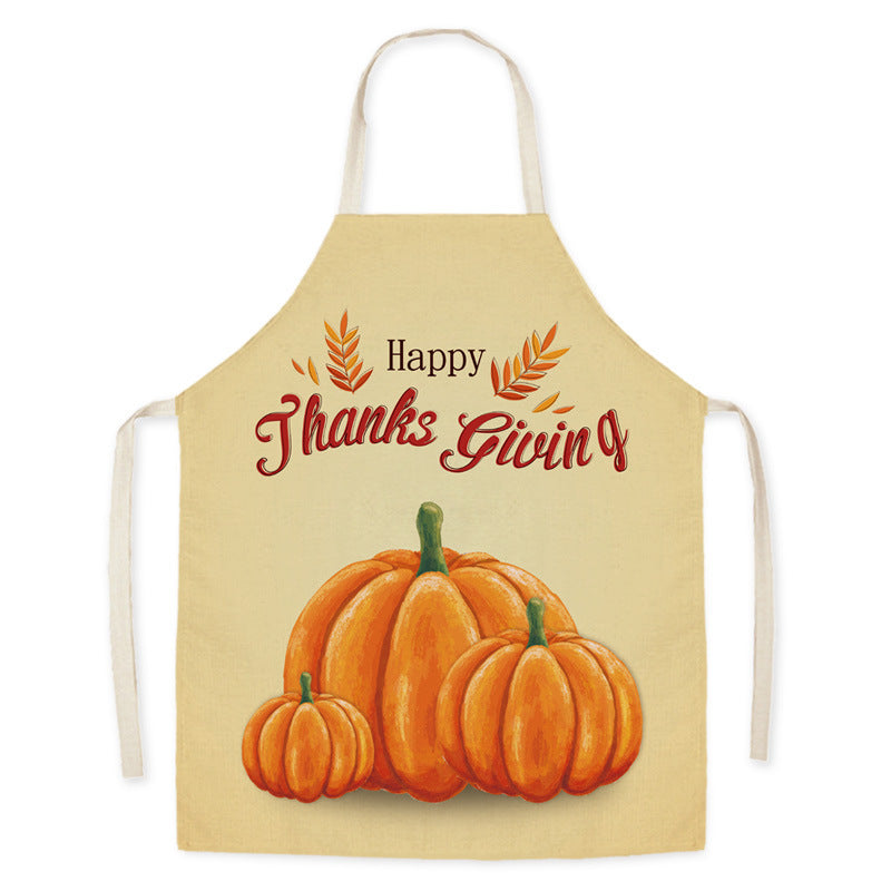 Thanksgiving Apron Turkey Pumpkin Creative Kitchen