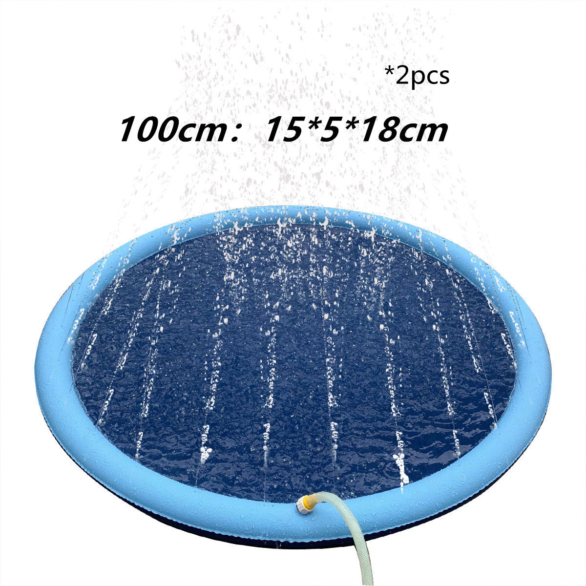 Non-Slip Splash Pad For Kids And Pet Dog Pool Summer Outdoor Water Toys Fun Backyard Fountain Play Mat - More bang for your bucks