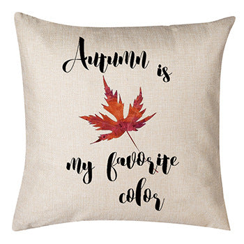 Thanksgiving Pumpkin Pillow Linen Sofa Pillow Cushion