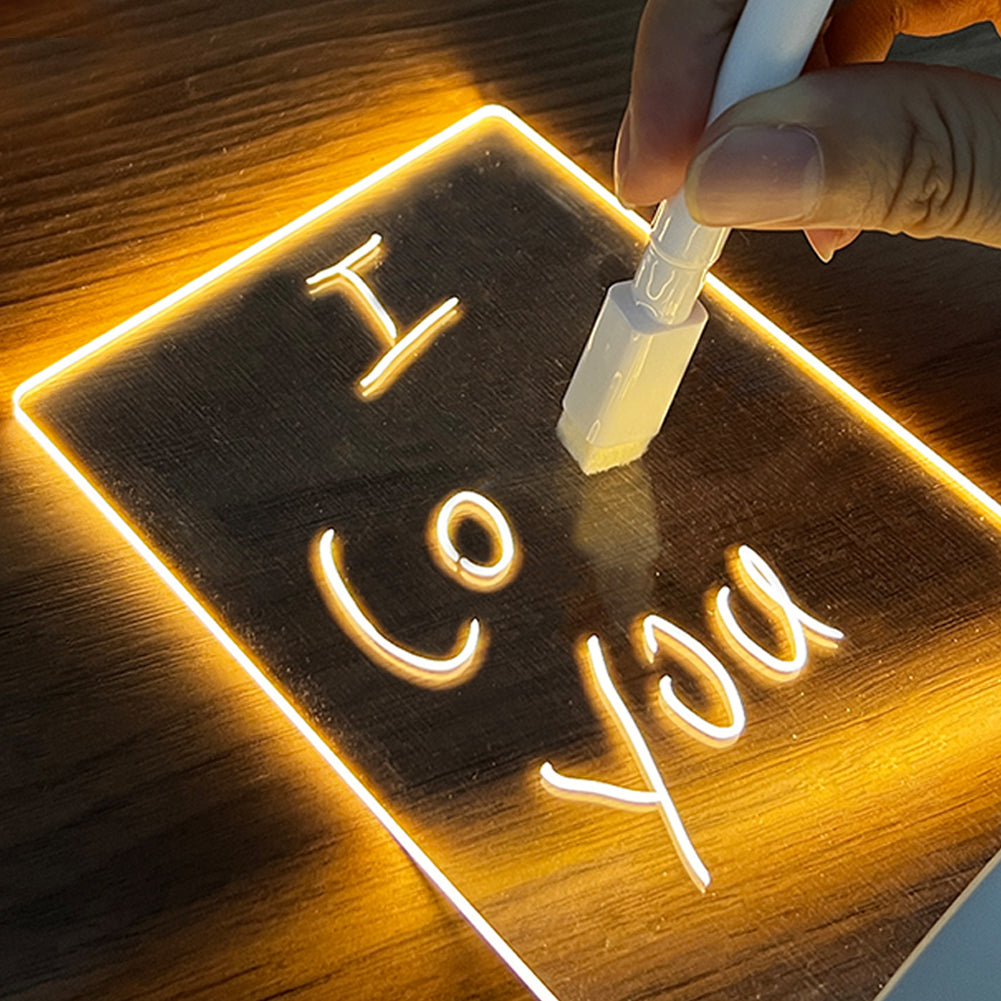 Creative Note Board Creative Led Night Light USB Message Board Holiday Light With Pen Gift For Children Girlfriend Decoration Night Lamp - More bang for your bucks